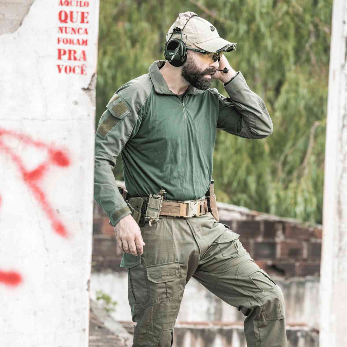 Combat Shirt Verde Oliva Alpha Bravo