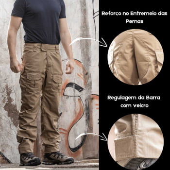 calça tática masculina coyote 