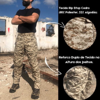 calça tática Masculina Digital Desert