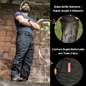 calça tática Masculina preta