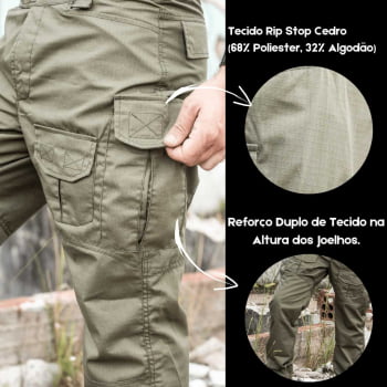 calça tática Masculina verde oliva 