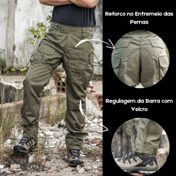 calça tática Masculina verde oliva 