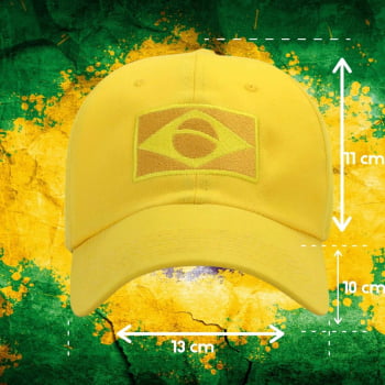 Boné Brasil Amarelo