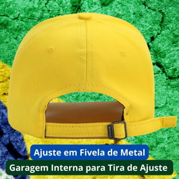 Boné Brasil Amarelo