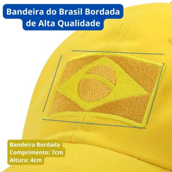 Boné Brasil Amarelo