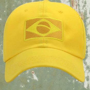 Boné Brasil Amarelo