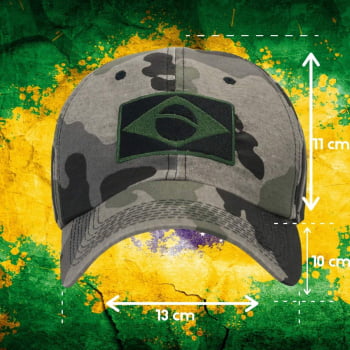 Boné Brasil Camuflado Preto