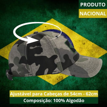 Boné Brasil Camuflado Preto