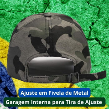 Boné Brasil Camuflado Preto