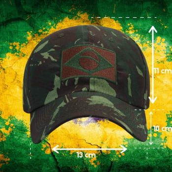 Boné Brasil Camuflado Selva