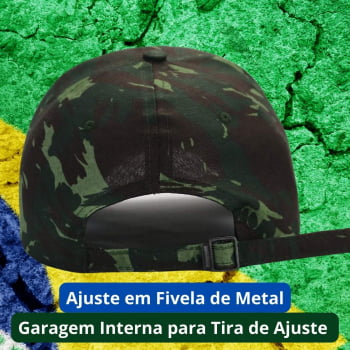 Boné Brasil Camuflado Selva