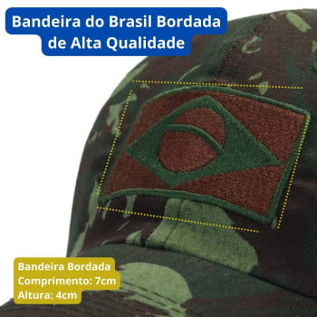 Boné Brasil Camuflado Selva