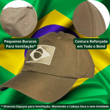 Boné Brasil Cáqui 