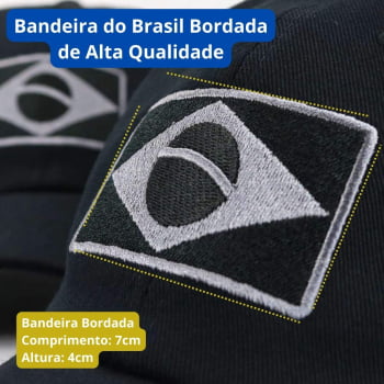 Boné Brasil Preto