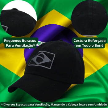 Boné Brasil Preto