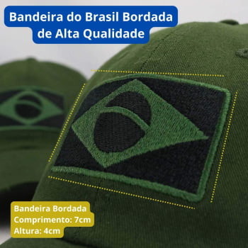 Boné Brasil Verde Militar