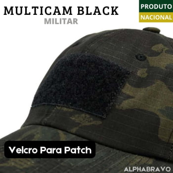 Boné Tático Multicam Black