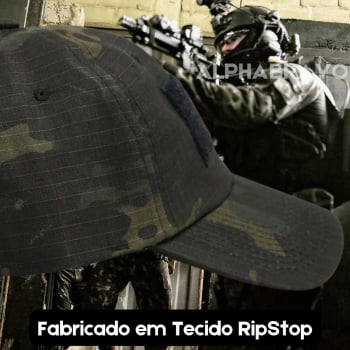 Boné Tático Multicam Black