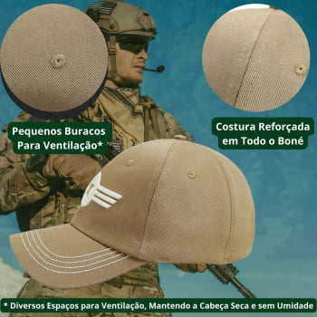 Boné US Army Bege