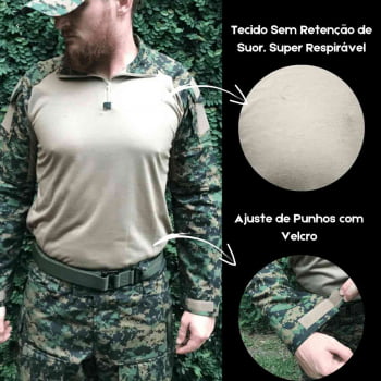 Combat Shirt DIgital Marpat Alpha Bravo