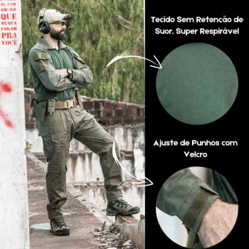 Combat Shirt Verde Oliva Alpha Bravo